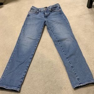 Mid rise light wash jeans - Massimo Dutti